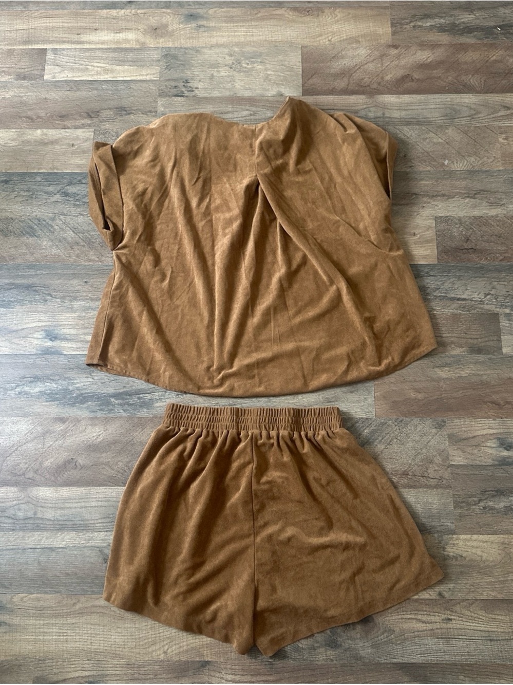 Brown Two-Piece Lounge Set